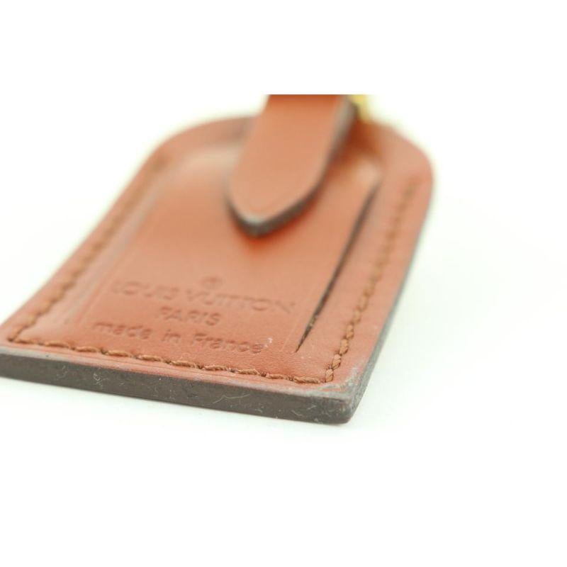 Seltene braune Leder-Gepäcktasche/Taschenanhänger Speedy Keepall Epi von Louis Vuitton im Angebot 2