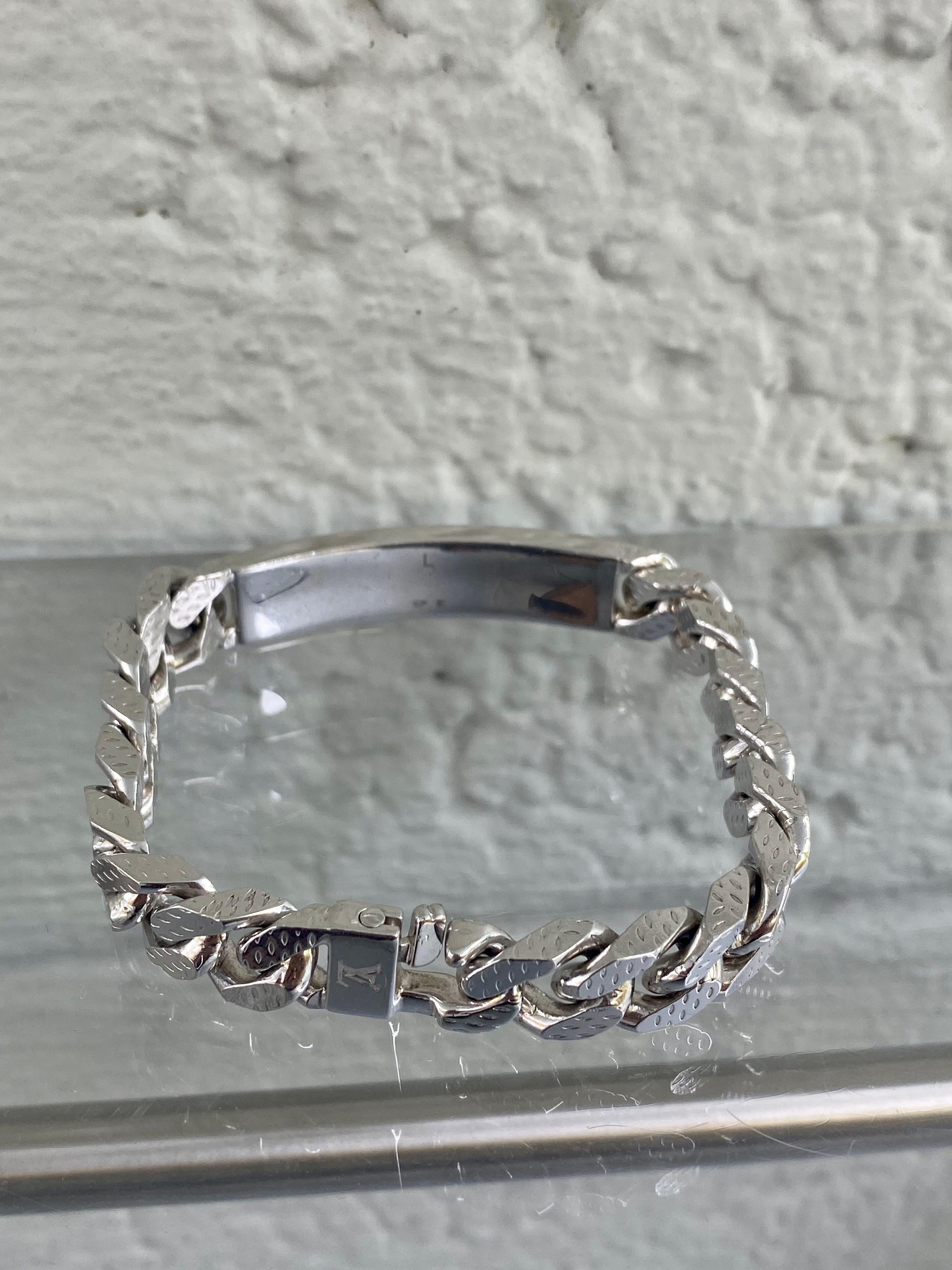 Louis Vuitton Rare ensemble bracelet et bague à maillons en damier Unisexe en vente