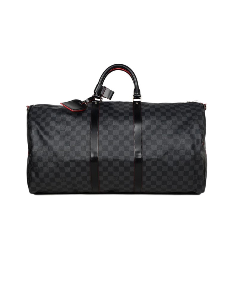 Louis Vuitton Damier Graphite Keepall Bandouliere 55 at 1stDibs