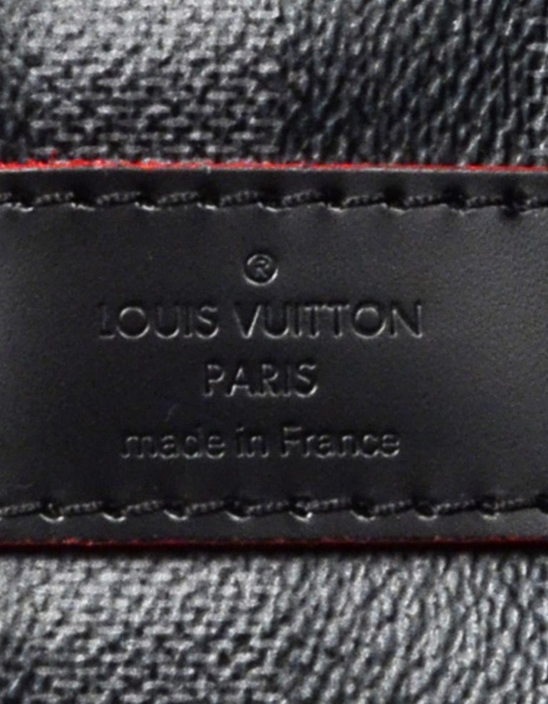Louis Vuitton RARE Damier Graphite/Rouge Trim Keepall Bandouliere 55 Duffel  Bag For Sale at 1stDibs  damier duffle bag, damier louis vuitton duffle bag,  black and grey checkered louis vuitton duffle bag