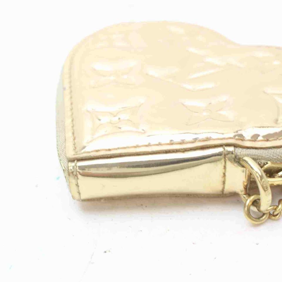 Louis Vuitton  Rare Gold Mirroir Coin Purse Porte Monnaie Coeur Pochette Cles 3