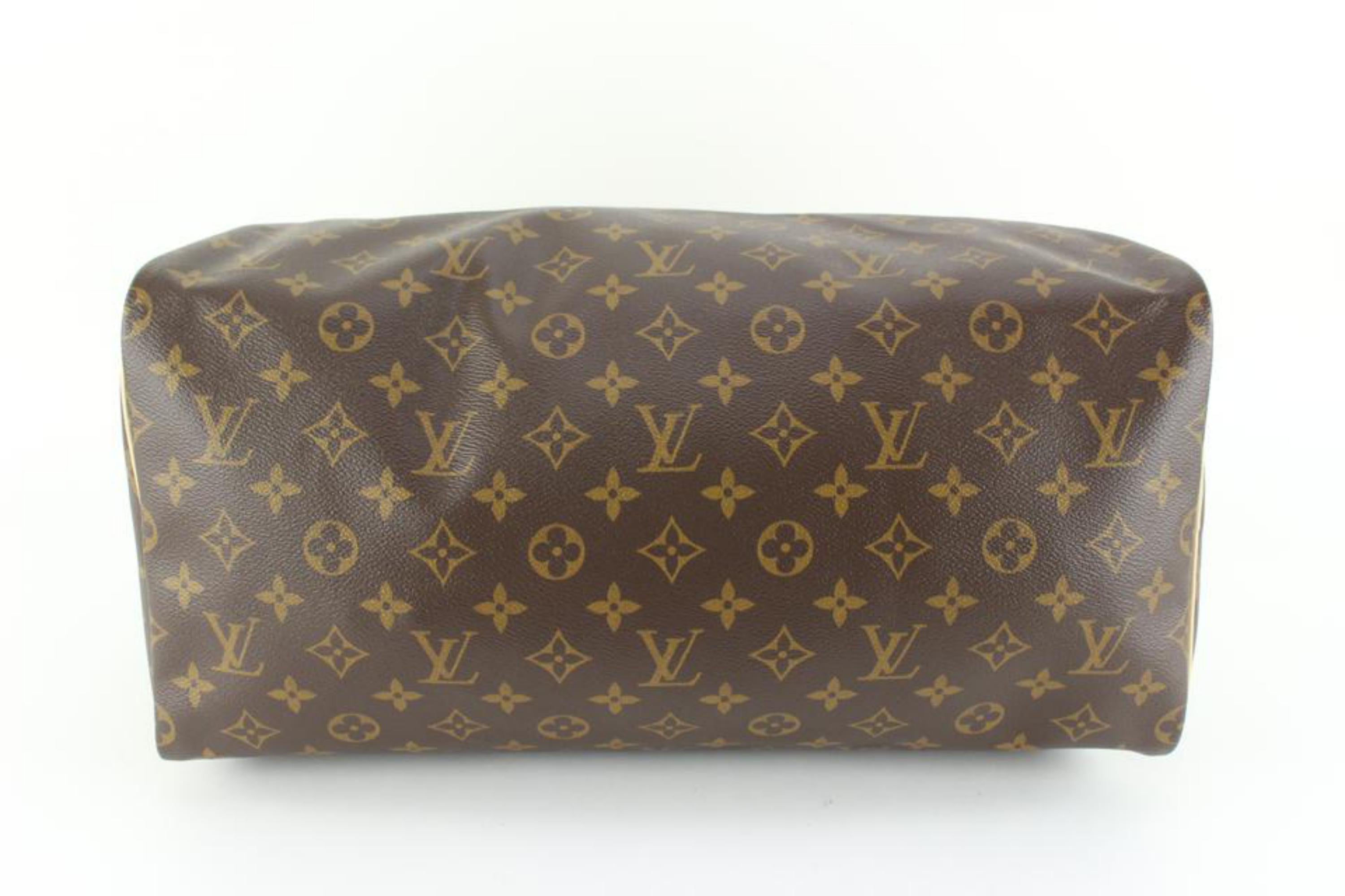 Seltene große Monogramm Speedy 40 Boston Tasche von Louis Vuitton GM 50lk725s mit Monogramm im Angebot 3
