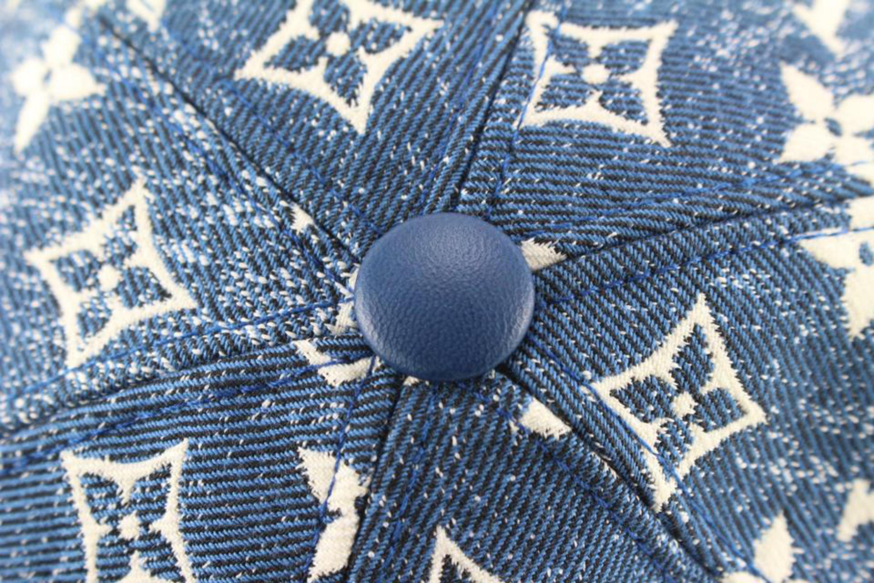 louis vuitton denim baseball cap