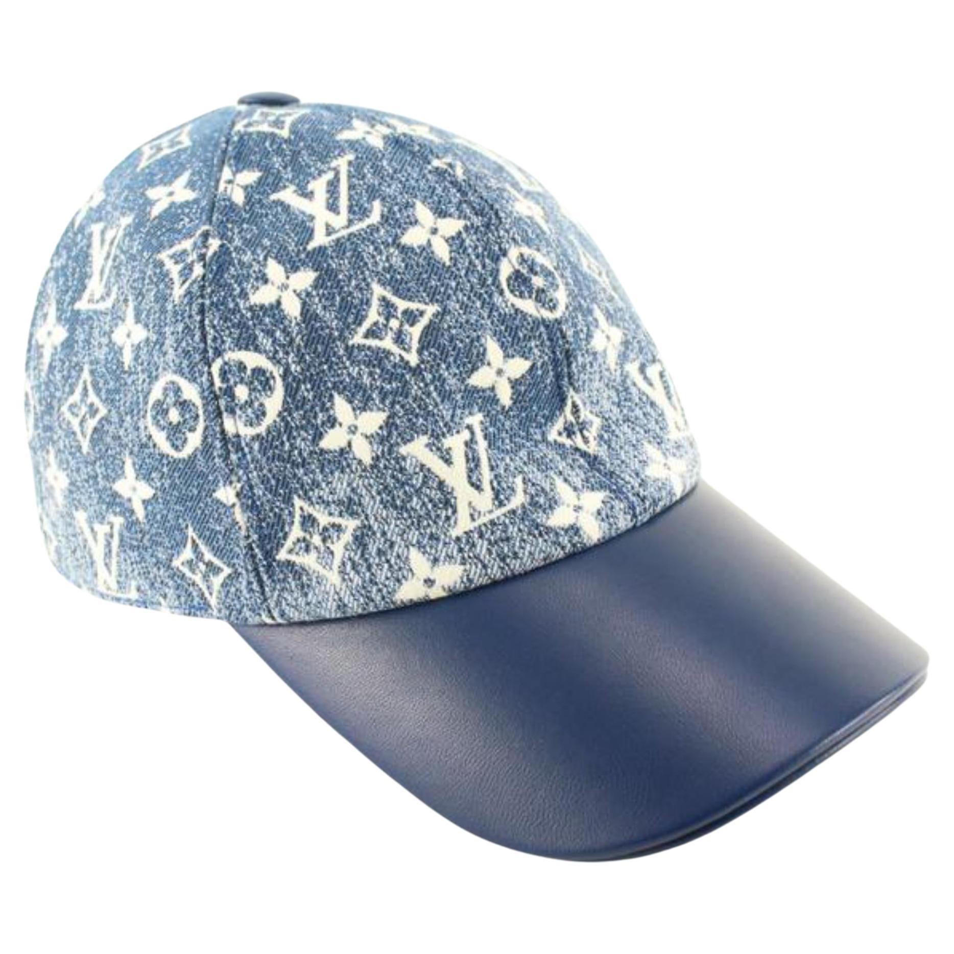 Louis Vuitton Monogram Leather Cap - 5 For Sale on 1stDibs
