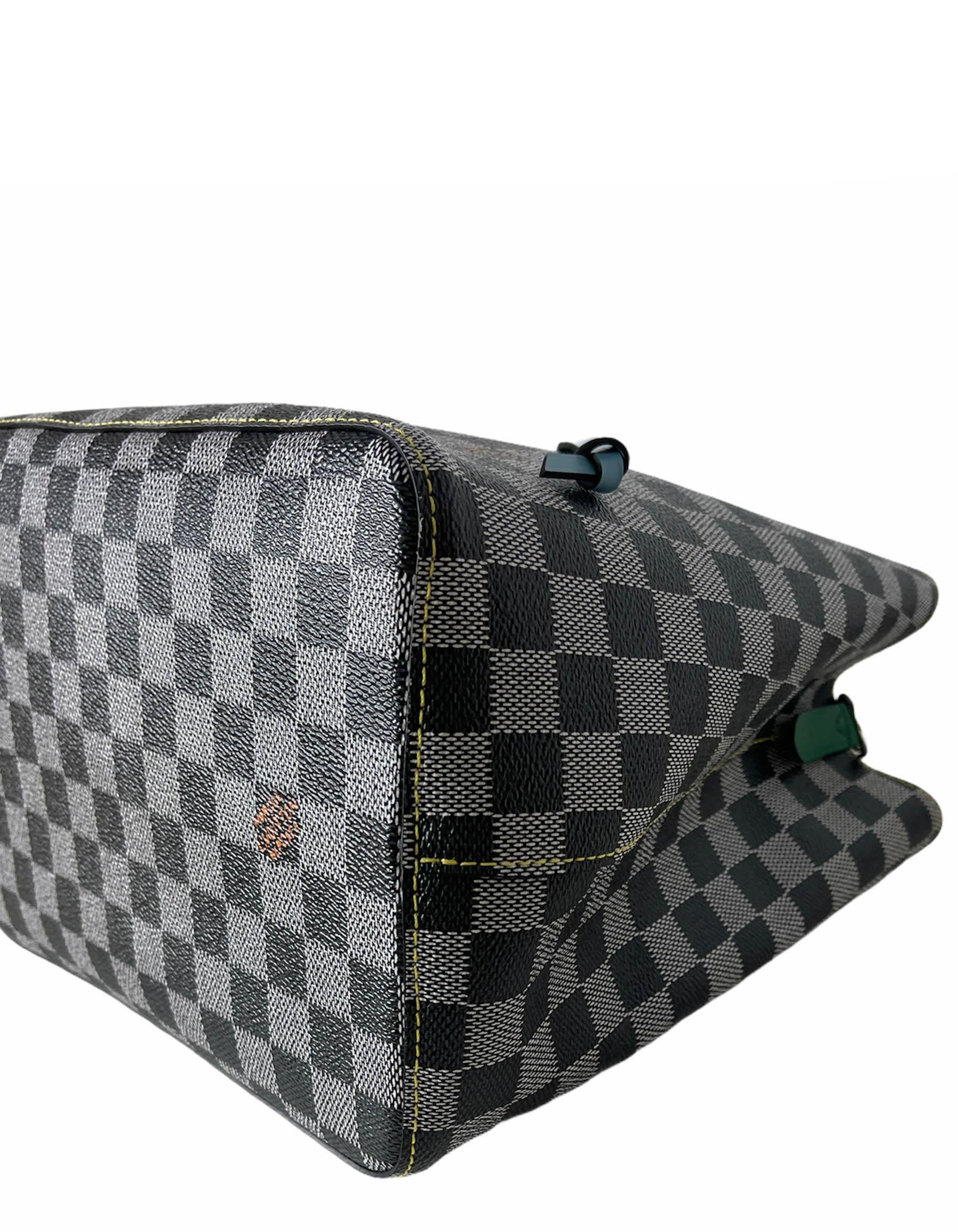 SELTENE Schwarz-Weiße Damier Canvas NeoNoe-Tasche von Louis Vuitton 3