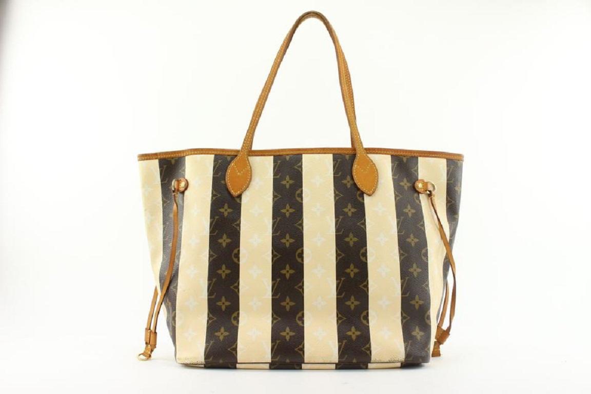 Louis Vuitton Rare Limited Rayures Monogram Neverfull MM Tote Bag 384lvs527 2