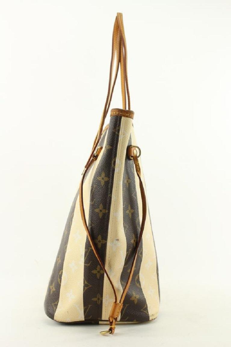 Louis Vuitton Rare Limited Rayures Monogram Neverfull MM Tote Bag 384lvs527 4