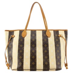 Seltene Limited Rayures Monogramm Neverfull MM Tragetasche 384lvs527 von Louis Vuitton