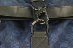 Seltene LV-Tasse in Blau von Louis Vuitton  Umwandelbarer Messenger 1JLV107 von Damier