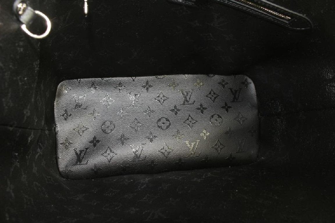 Louis Vuitton Rare LVxUF Urs Fischer White Black Monogram Neverfull with Pouch For Sale 1
