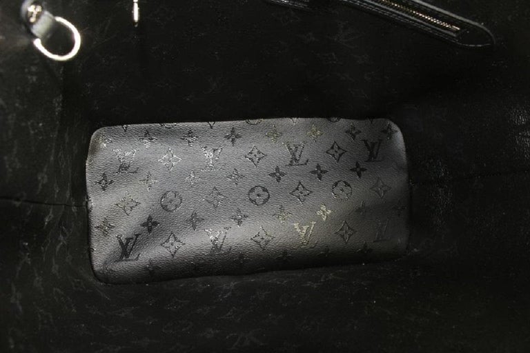 Louis Vuitton Rare LVxUF Urs Fischer White Black Monogram Neverfull with  Pouch For Sale at 1stDibs