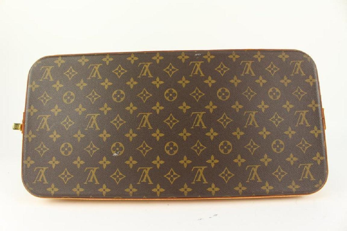 Louis Vuitton Rare Monogram Alma Voyage MM XL Dome Bag 97lv16 In Good Condition In Dix hills, NY