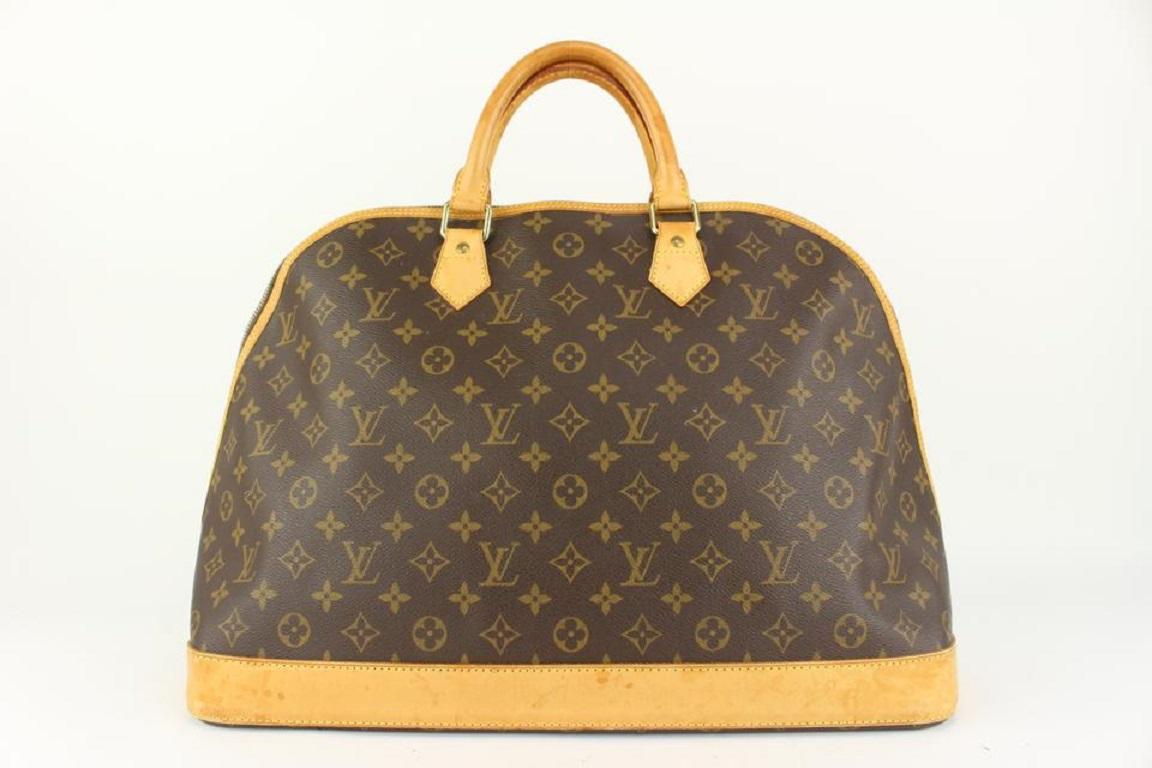 Louis Vuitton Rare Monogram Alma Voyage MM XL Dome Bag 97lv16 1