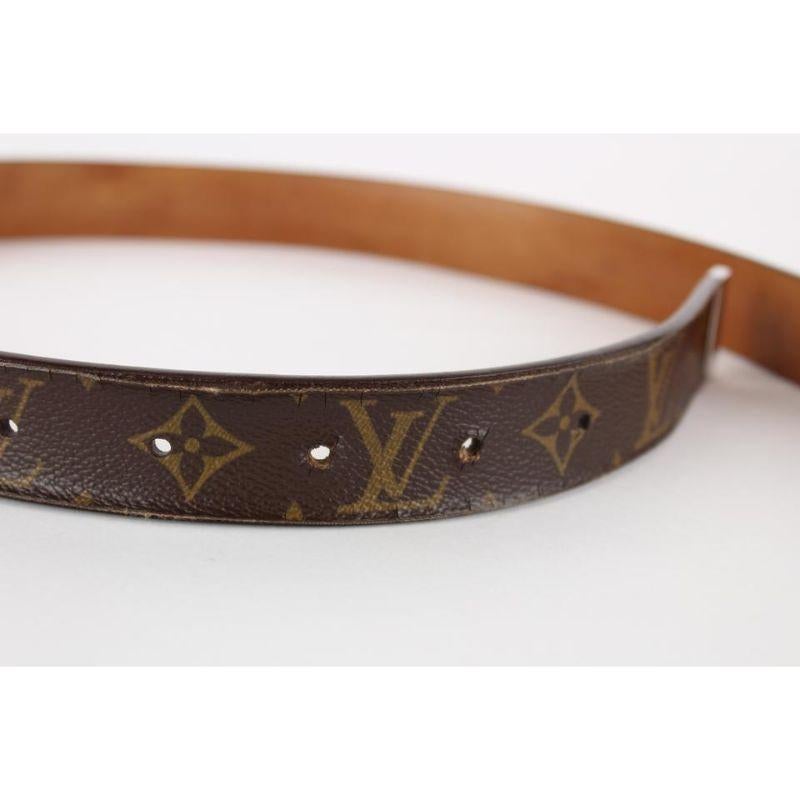 Louis Vuitton Rare Monogram Belt LV Logo 3LVS1214 3