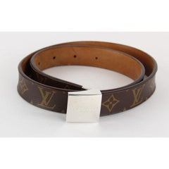 Louis Vuitton Rare Monogram Belt LV Logo 3LVS1214