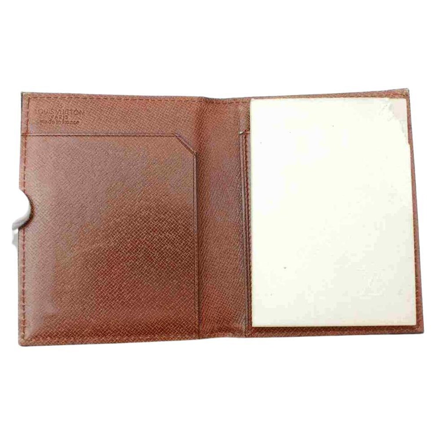 Louis Vuitton Grey Navy Mini Lin Monogram Notebook Cover GM Binder Folder  For Sale at 1stDibs