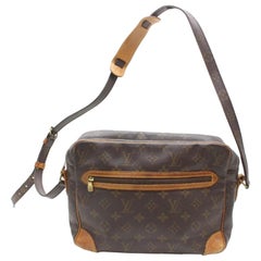 Louis Vuitton (Rare) Monogram Potomac 868706 Brown Coated Canvas Shoulder Bag