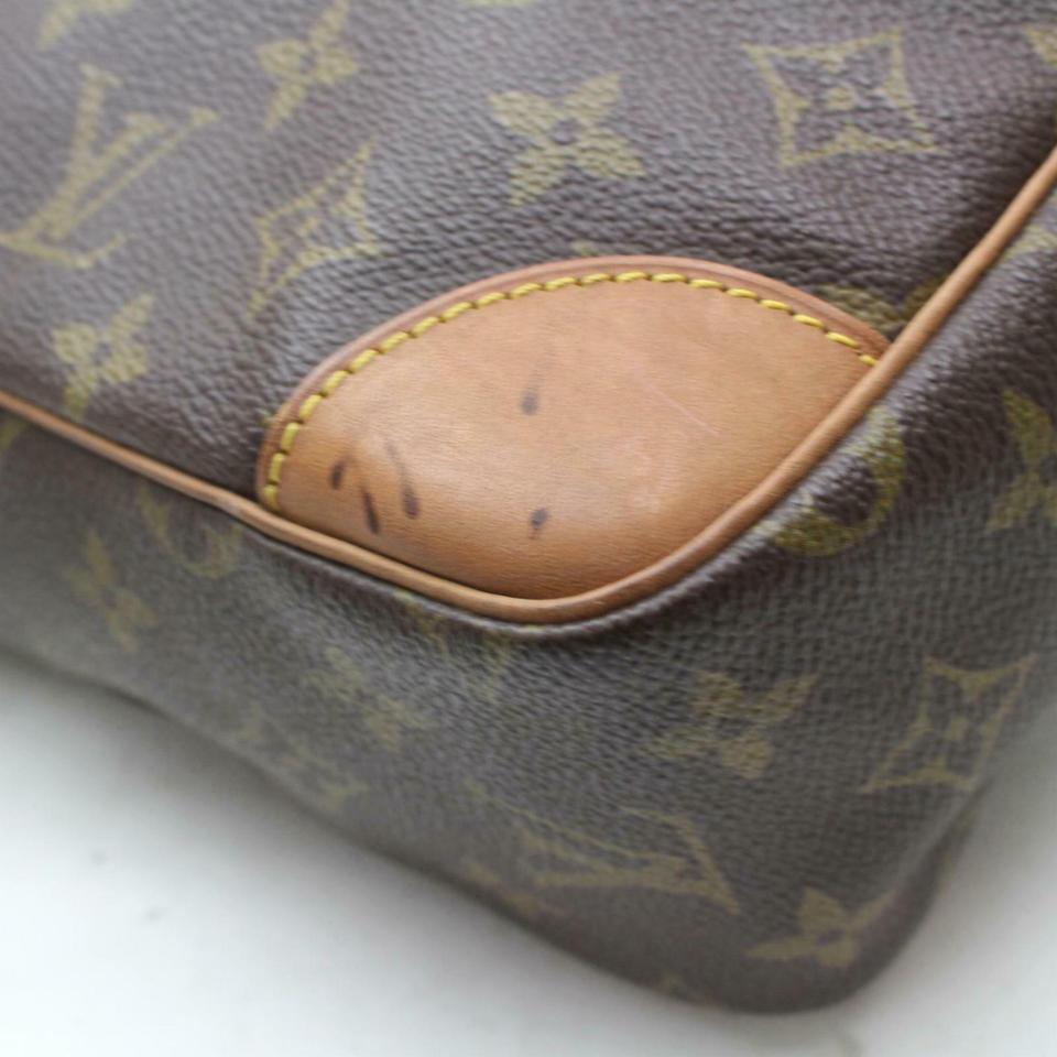 Louis Vuitton Rare Monogram Potomac 870283 Brown Coated Canvas Shoulder Bag For Sale 7