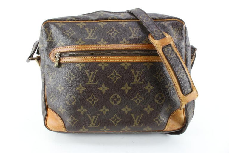 Louis Vuitton Recital Monogram Canvas Shoulder Bag Brown