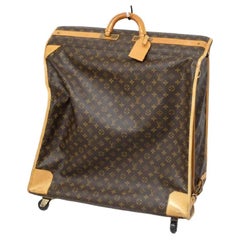 Louis Vuitton Rare Monogram Pullman Vertical Trolley Garment Suitcase  Bag 