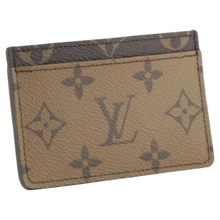 Louis Vuitton Rare Monogram Reverse Card Holder Wallet Case 862011 For Sale  at 1stDibs
