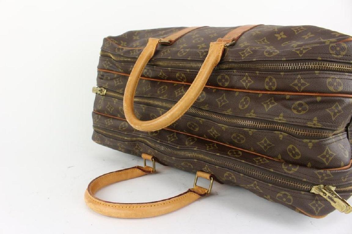 Brown Louis Vuitton Rare Monogram Sac 3 Poches Suitcase Luggage916lv2 For Sale