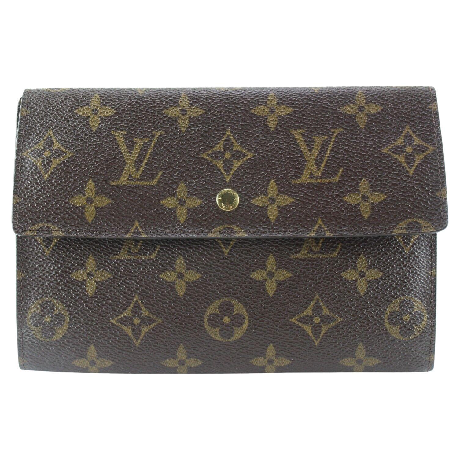 Louis Vuitton Rare Monogram Trifold Organizer Wallet 3LV516K