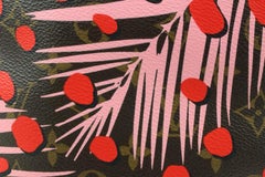 Louis Vuitton Rare Palm Springs Jungle Dots Neverfull MM Tote with Pouch 42lk31s