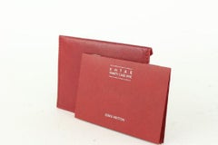 Louis Vuitton Seltene Sharon Stone Amfar drei rote Leder Karteninhaber 929lv93