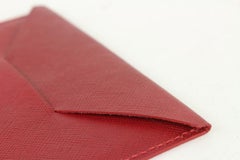 Louis Vuitton Seltene Sharon Stone Amfar drei rote Leder Karteninhaber 929lv93