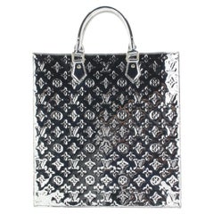 Louis Vuitton  Rare Silver Monogram Miroir Sac Plat Tote 5LVJ1021