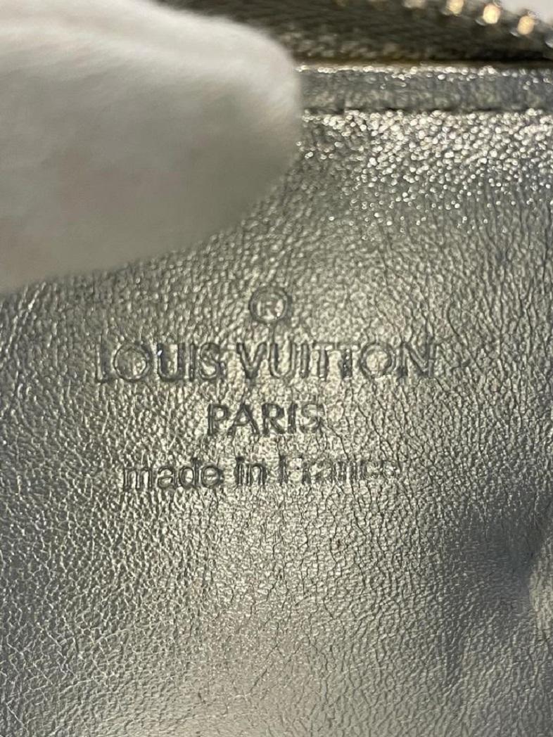 Gris Louis Vuitton Rare porte-monnaie à flocon slowflake doré avec clé de monnaie et porte-monnaie argenté en vente