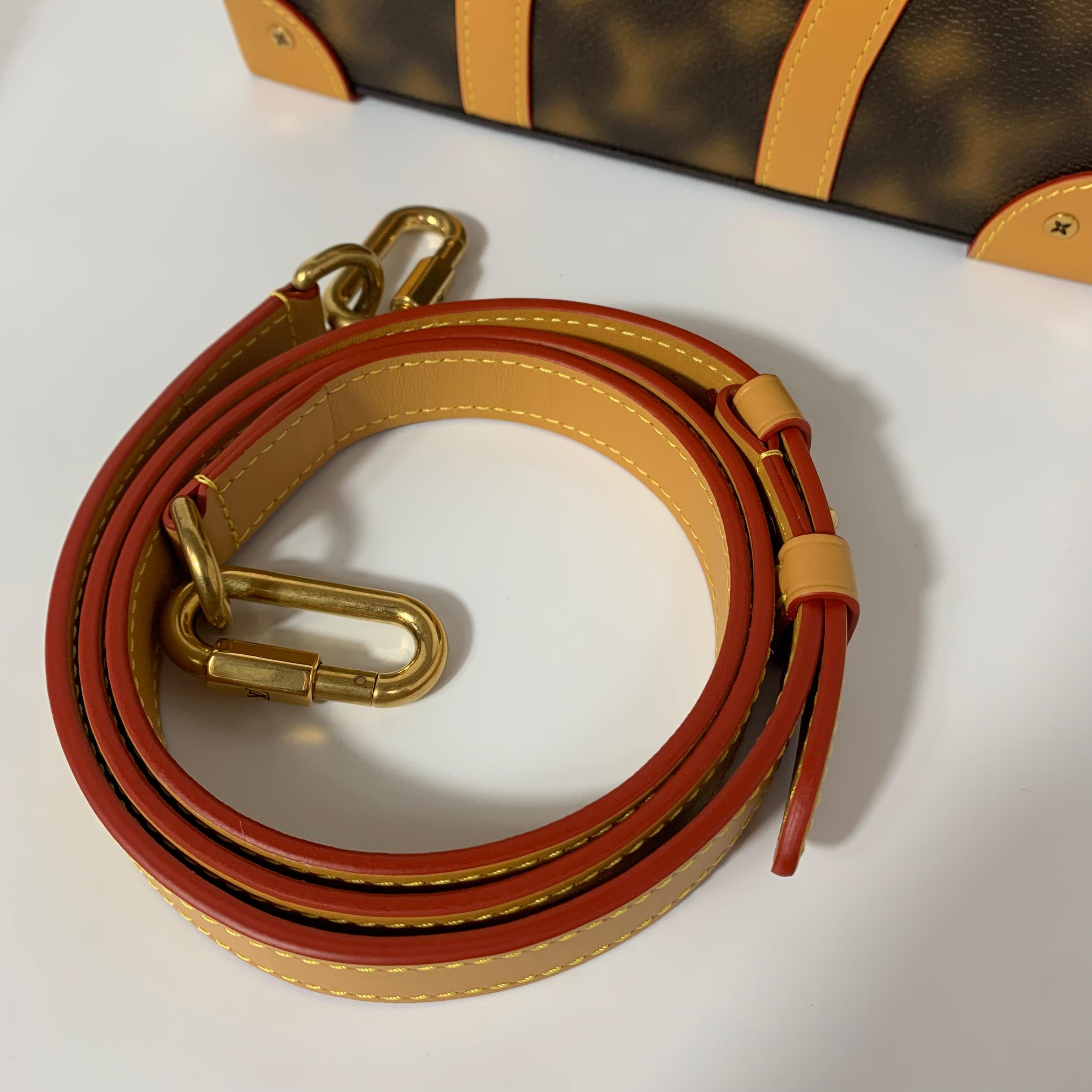 Raro baúl blando Louis Vuitton Monograma borroso Lienzo Herrajes dorados 14