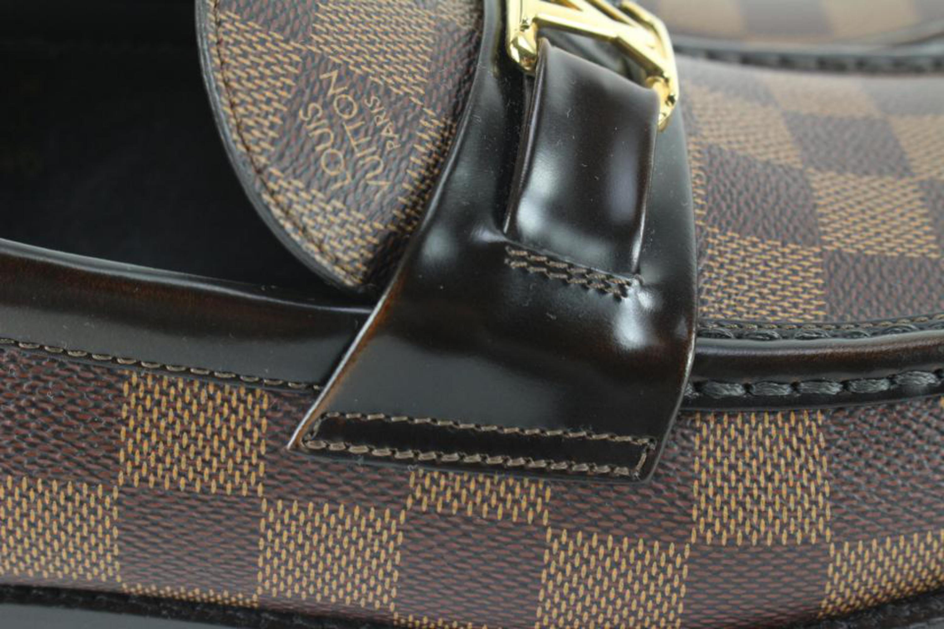 Louis Vuitton Rare Sold Out Men's 9 US Damier Ebene Major Loafer Shoes 53lk825s 2