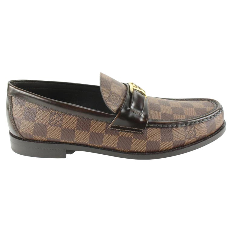 Louis Vuitton Rare Sold Out Men's 9 US Damier Ebene Major Loafer Shoes  53lk825s