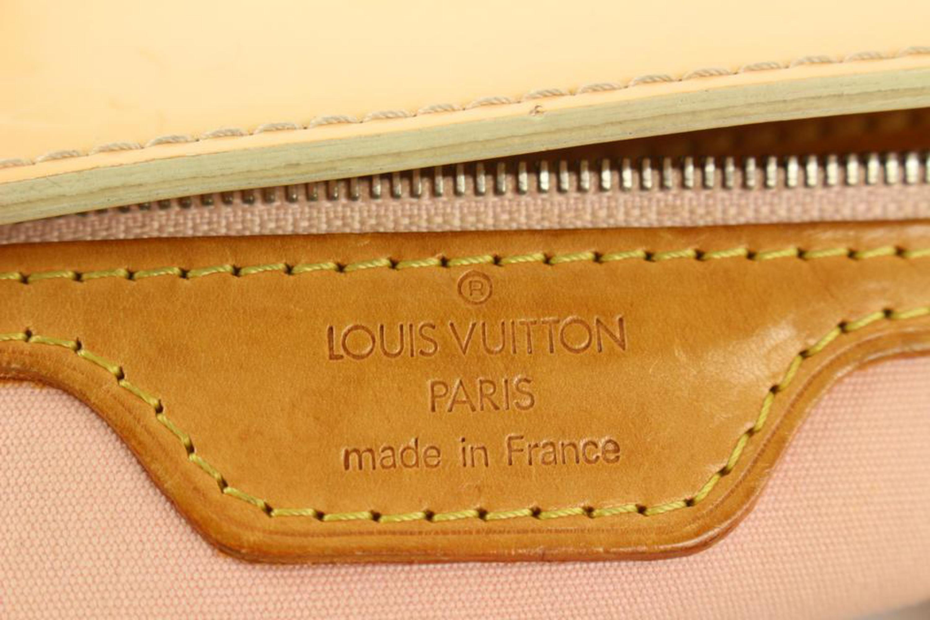 Louis Vuitton Rare Special Order Perle Monogram Vernis Sac Plat Tote 113lv32 For Sale 2
