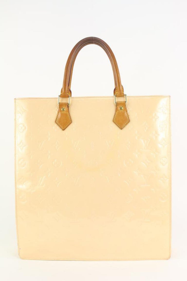 Louis Vuitton Rare Special Order Perle Monogram Vernis Sac Plat Tote  113lv32 For Sale at 1stDibs | orange louis vuitton bag