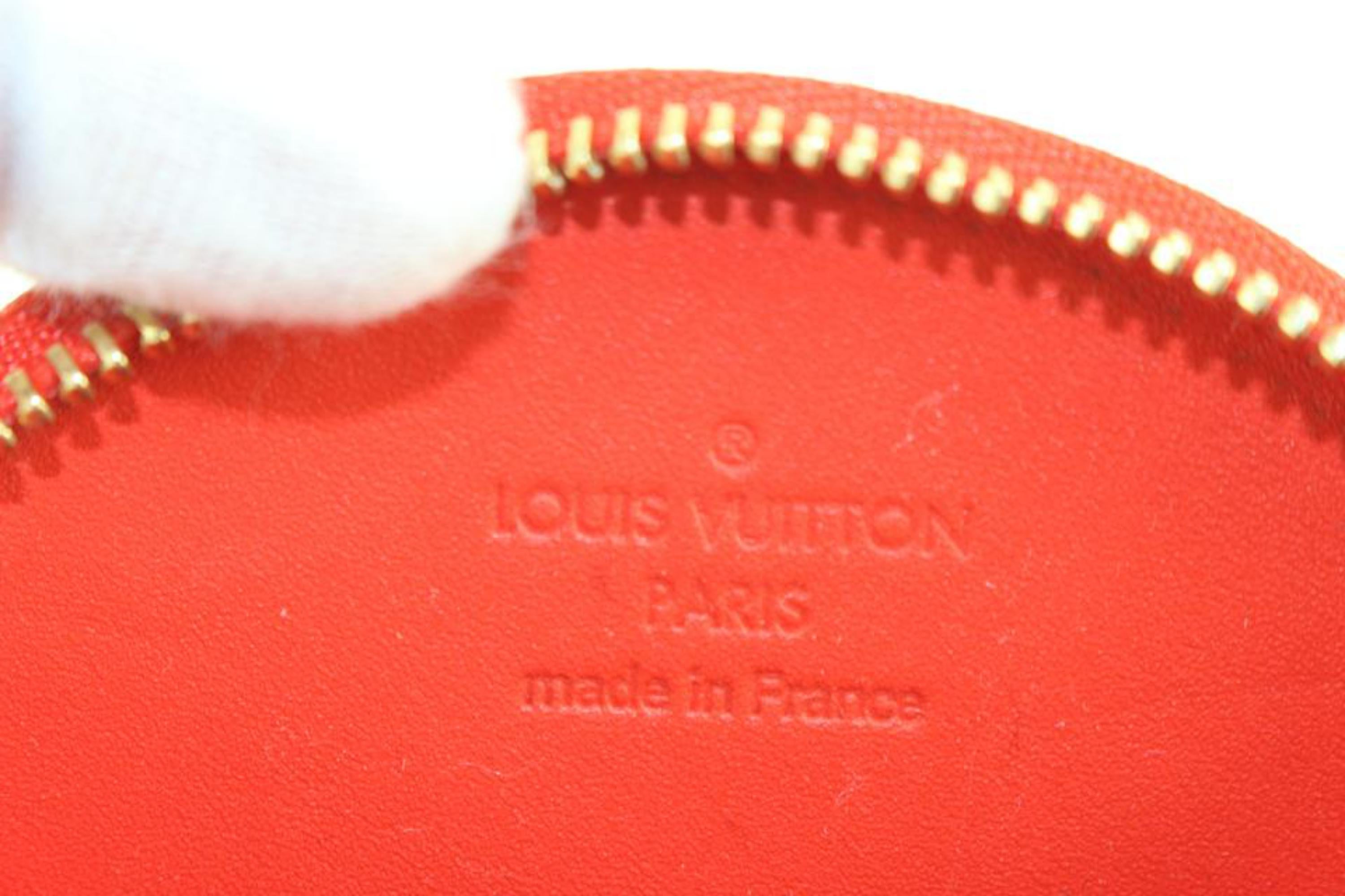 Louis Vuitton Rare Stephen Sprouse Orange Sunset Vernis Roses Coin Purse 90lk68s 5