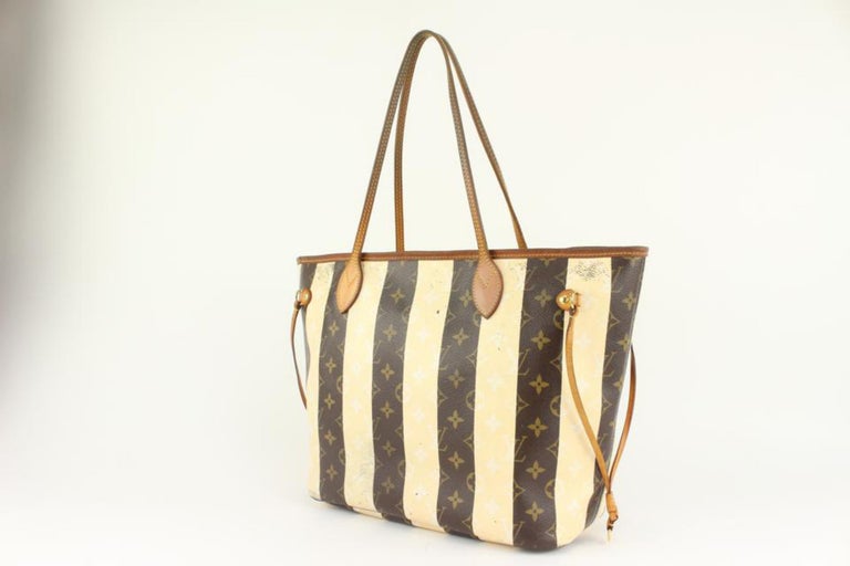 Louis Vuitton Neverfull MM Rayures, Preowned - No Dustbag