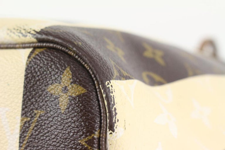 Louis Vuitton Limited Monogram Stripe Rayures Neverfull MM Tote Leather  ref.503604 - Joli Closet