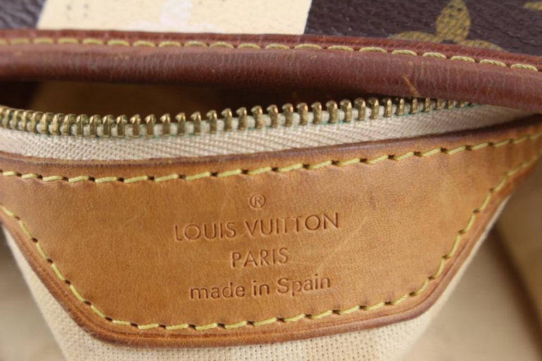 Louis Vuitton Rare Striped Monogram Rayures Neverfull MM Tote