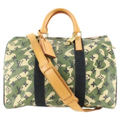 Louis Vuitton Rare Takashi Murakami Monogramouflage Speedy 35 Monogram 84lk719s