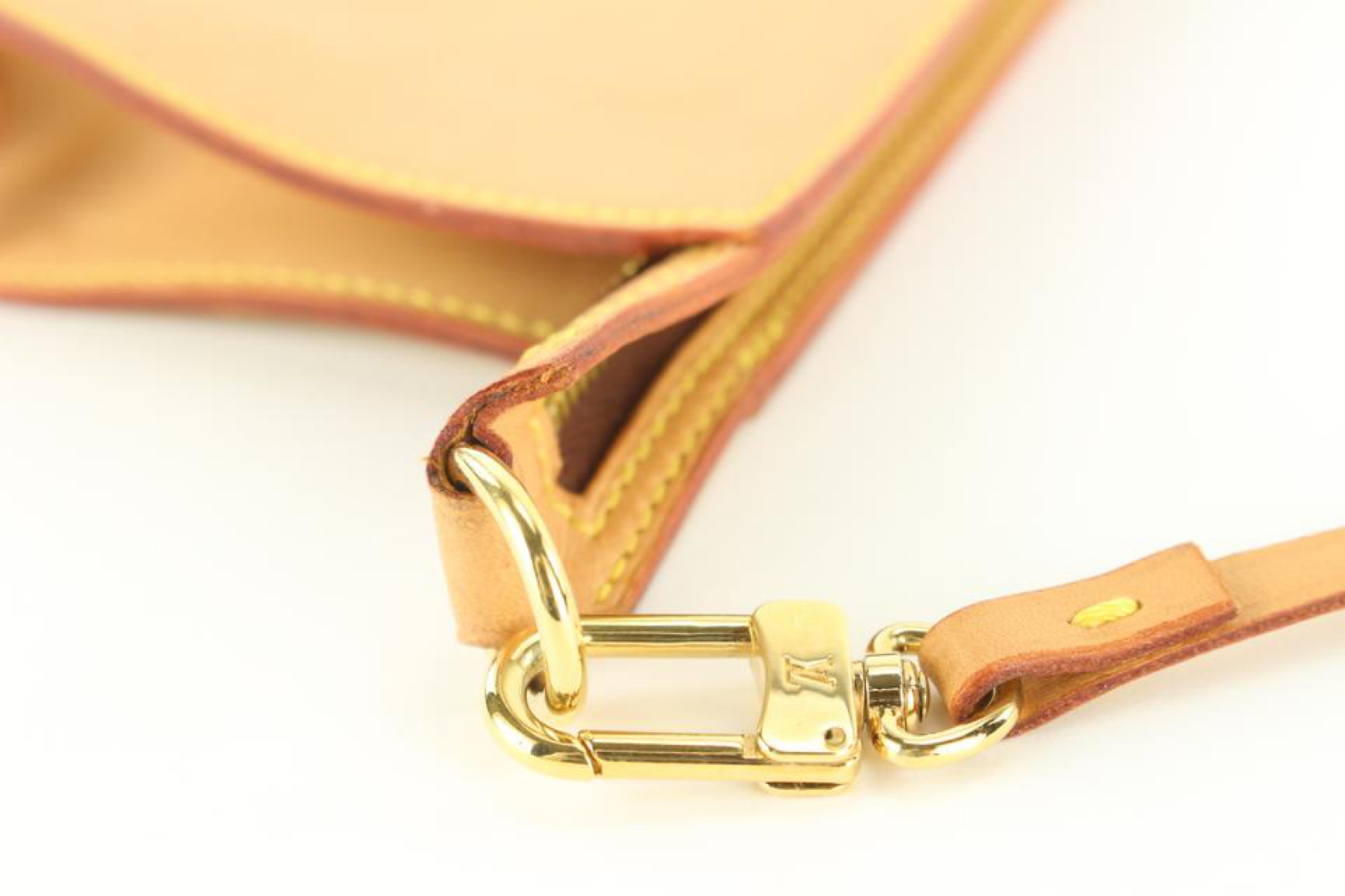 Louis Vuitton Rare Vachetta Leather Micro Pochette Accessories 1LVJ1021 8