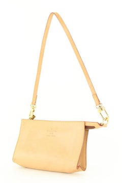 Louis Vuitton Rare Vachetta Leather Micro Pochette Accessories 1LVJ1021