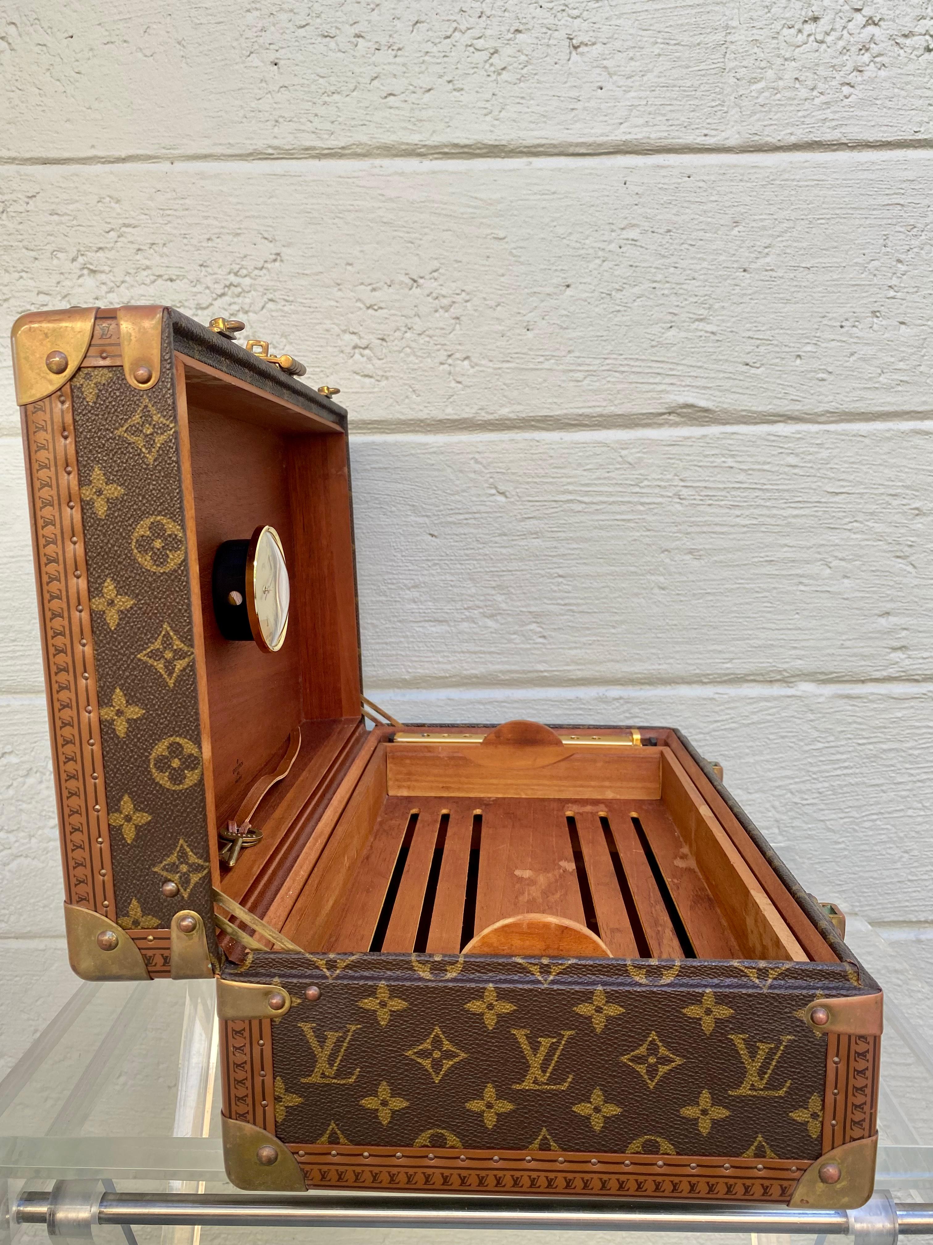 Louis Vuitton Rare Vintage Cigar Boite Trunk Humidor Travel Luggage  7