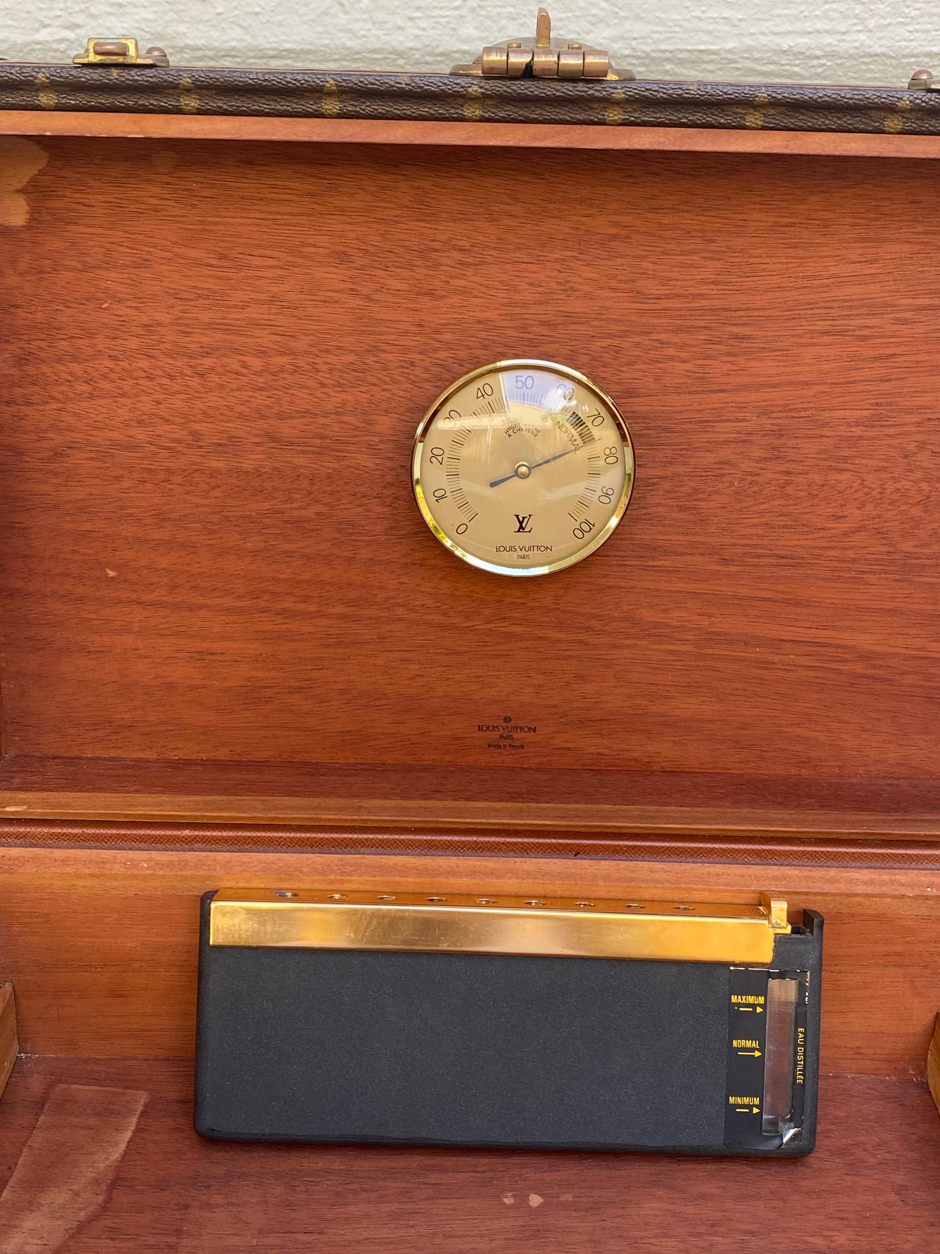 Seltene Vintage Zigarren-Boit-Truhe Humidor-Reisegepäckstücke von Louis Vuitton, Humidor 11