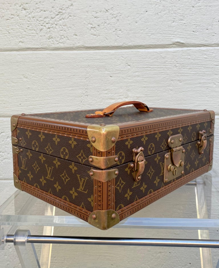 The special order trunk takes timeless creation to a new level of sophistication and charm. Made from the finest materials that you would expect from the Louis Vuitton House. When not in use for your travels, it would make a wonderful accent to any