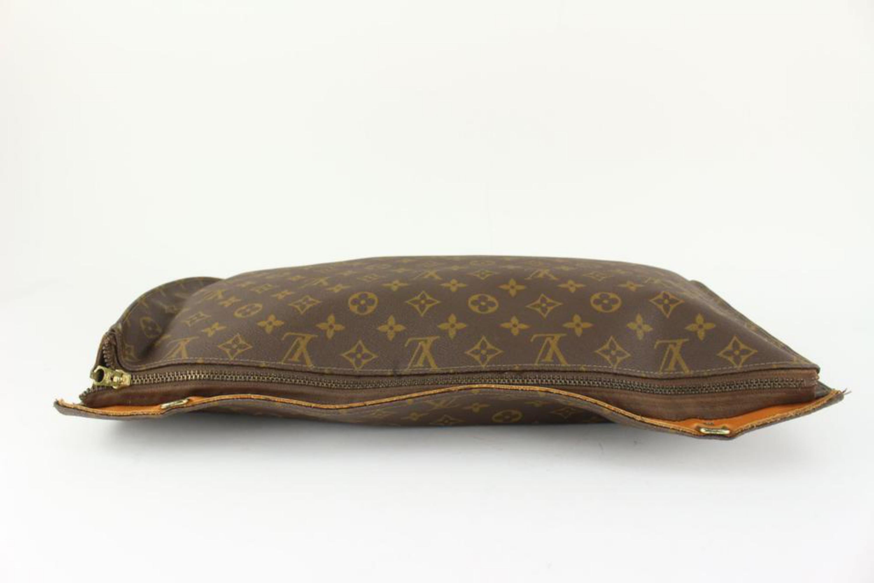 Louis Vuitton Rare Vintage Monogram Garment Bag Insert Pouch 6LZ1209 In Good Condition For Sale In Dix hills, NY