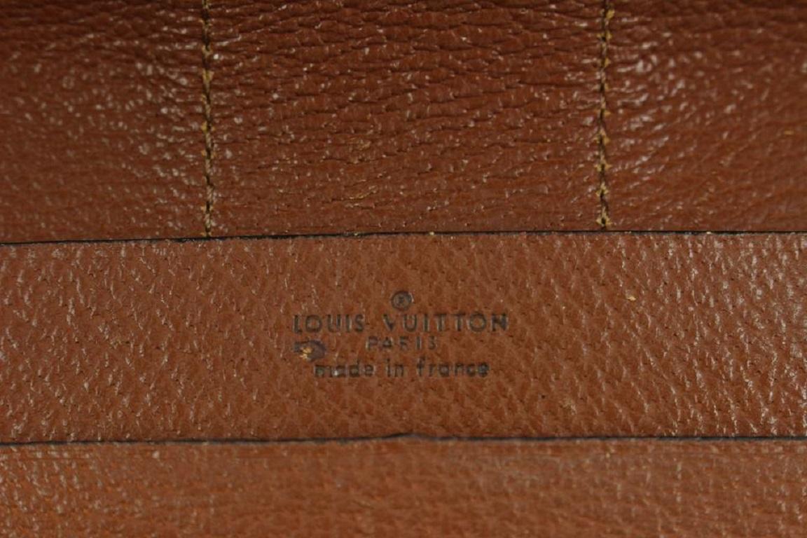 Seltene Lena-Portfolio-Clutch/ Porte- Documents mit Vintage-Monogramm von Louis Vuitton (Braun) im Angebot