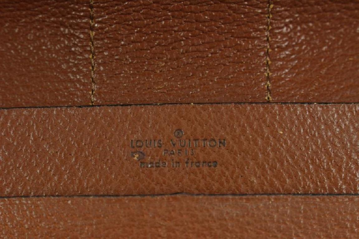 Louis Vuitton Raro Vintage Monograma Lena Cartera Embrague Porte Documentos Marrón en venta